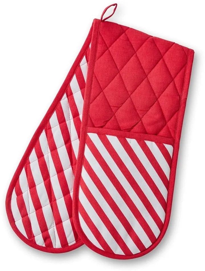 Памучена двойна кухненска ръкавица Candy Cane – Catherine Lansfield