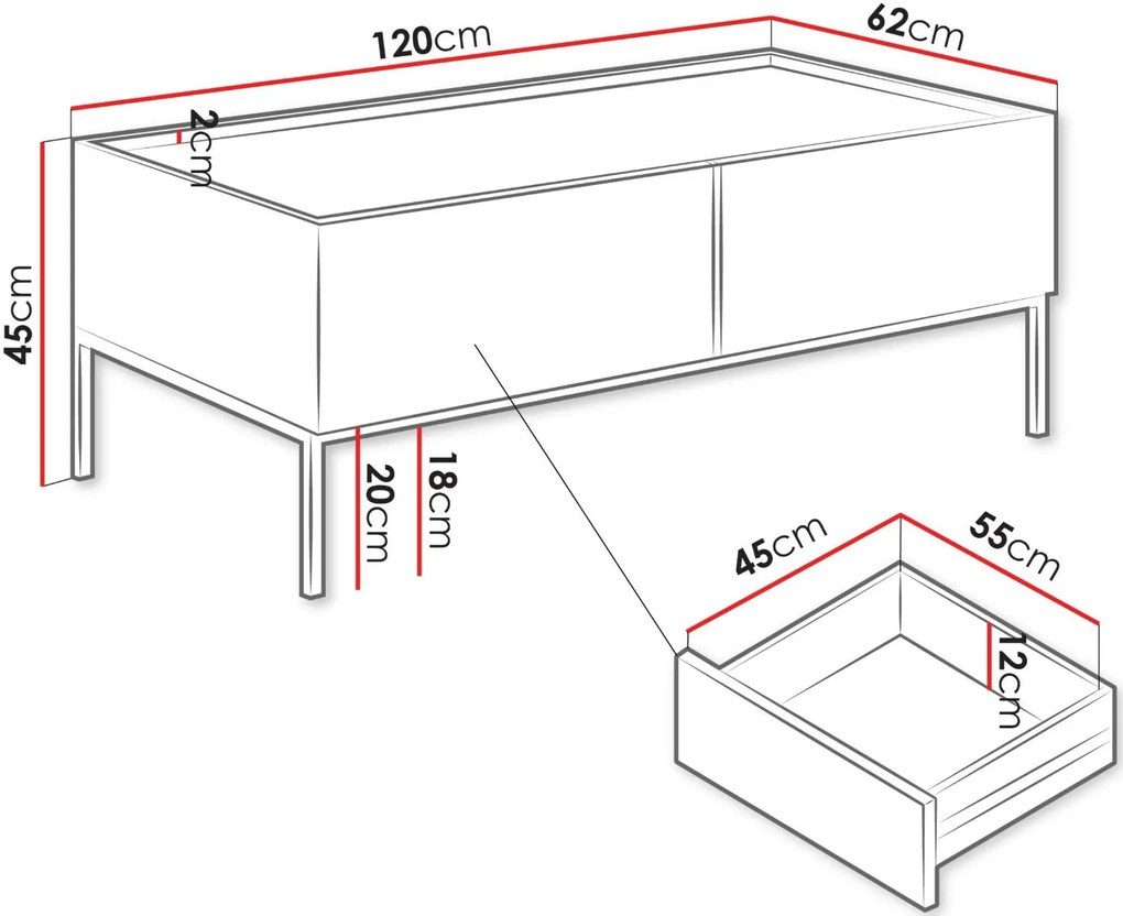 Холна маса Como 2SZ-Кашмир