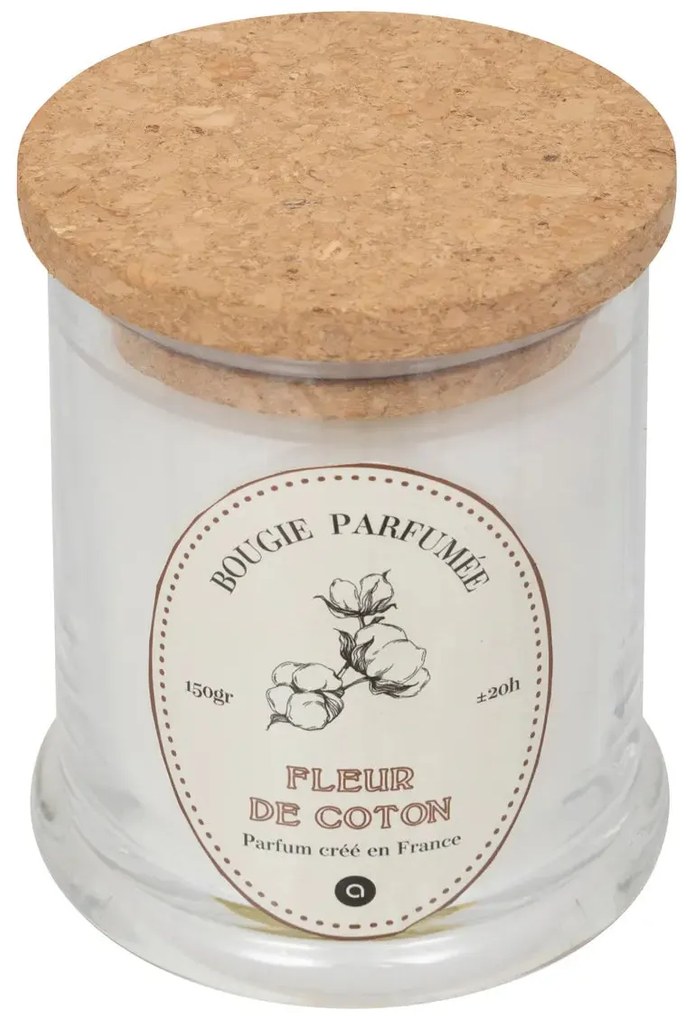 Ароматна свещ atmosphera Hapo, Стъкло, 150 g - Jasmine