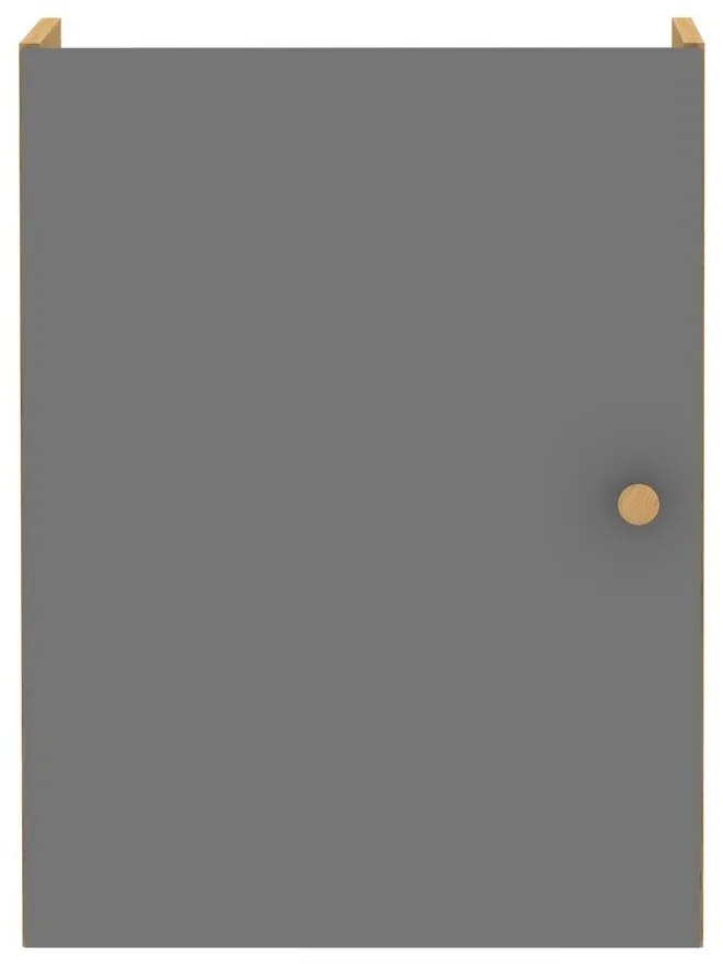Тъмно сив компонент с врата 33x43 cm Z Cube - Tenzo