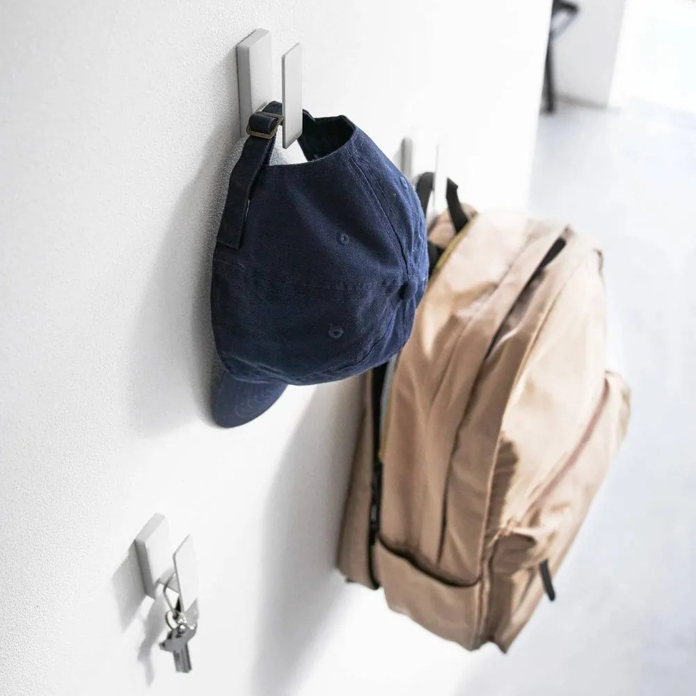 Бели стенни метални комплект куки 3 бр. Tower – YAMAZAKI