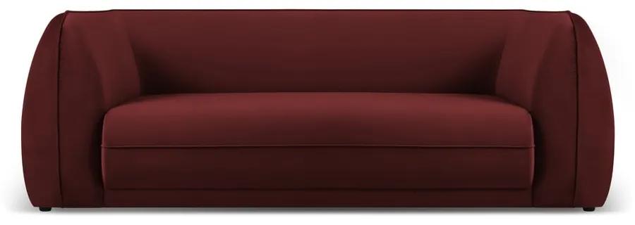 Червен кадифен диван 225 cm Lando - Micadoni Home