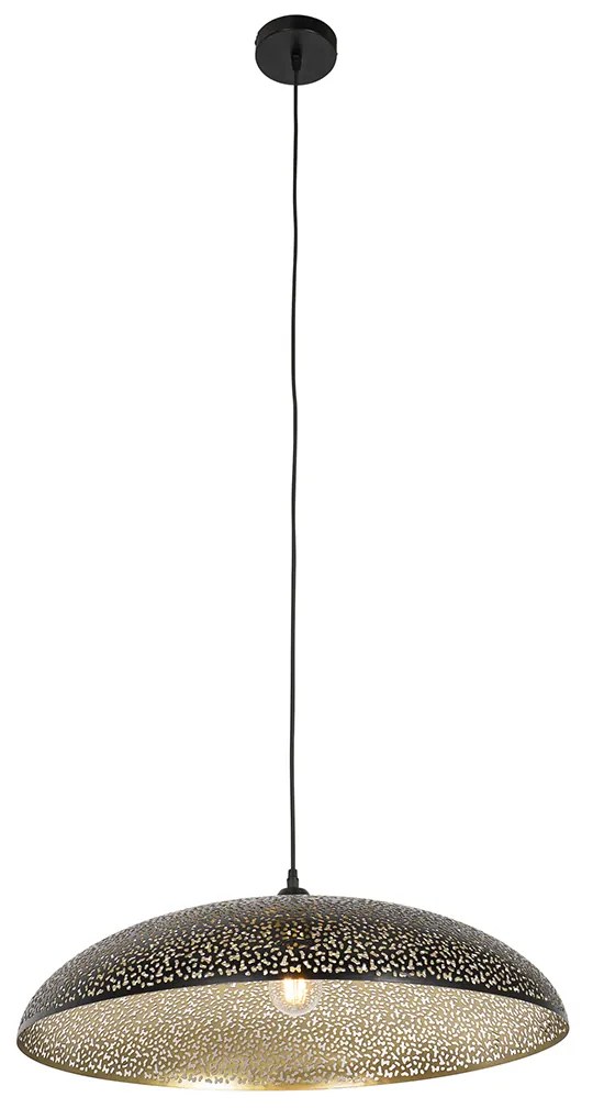 Ориенталски висящ аплик черен със злато 60 см - Japke