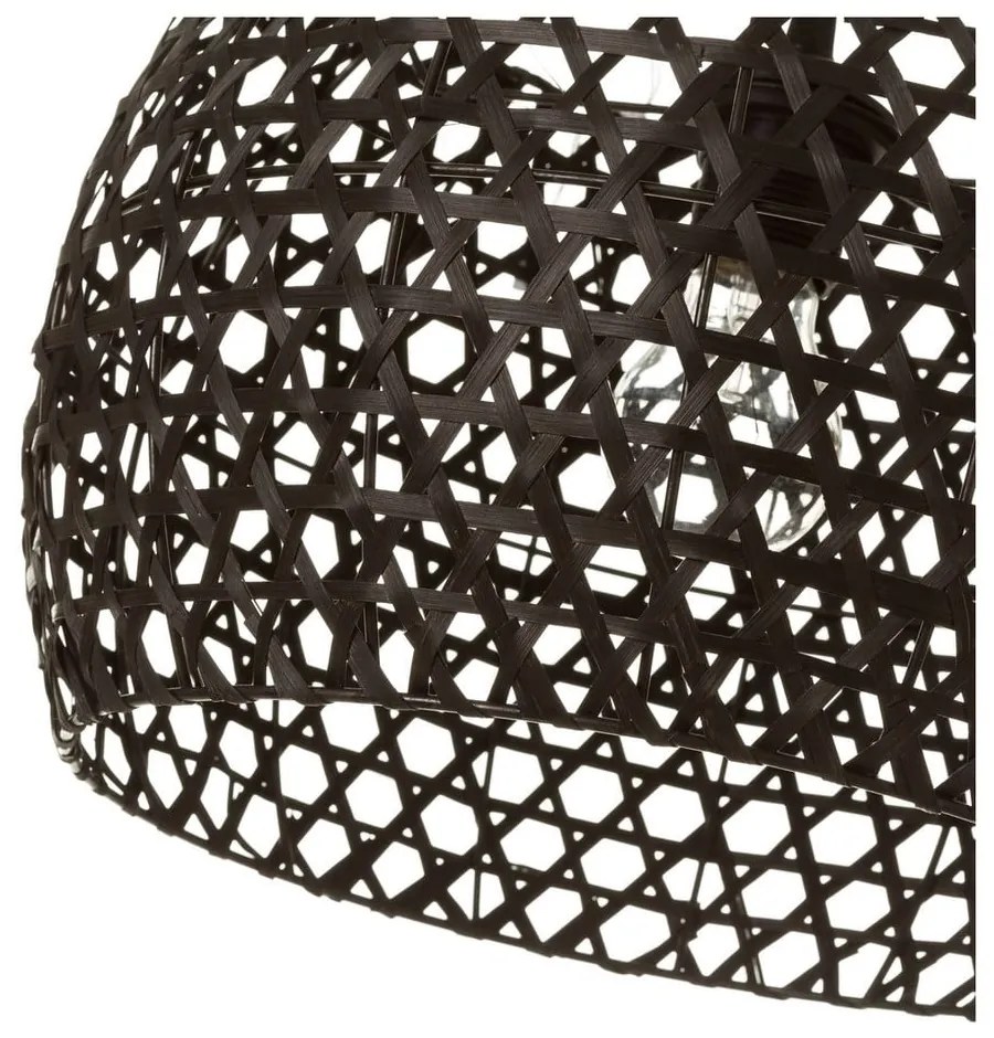 Черна бамбукова лампа за таван с бамбуков абажур ø 35 cm - Casa Selección