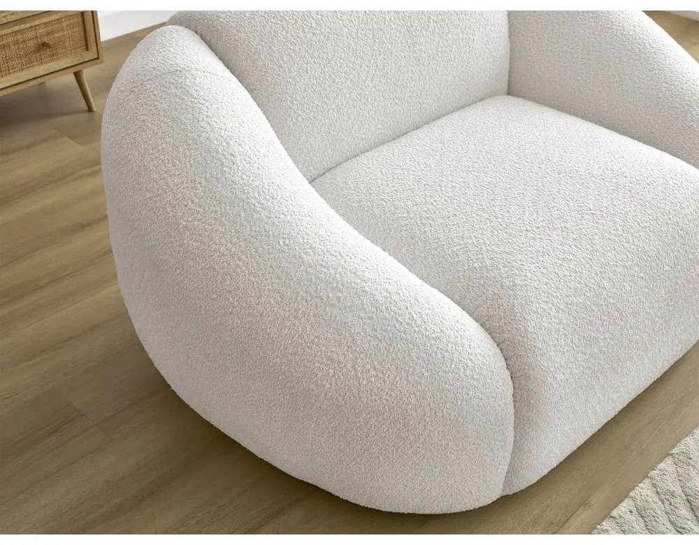 Бяло кресло от букле Tina – Bobochic Paris