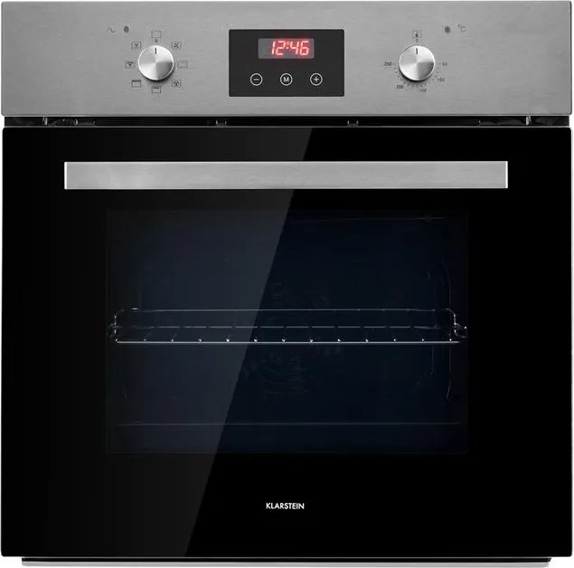 Klarstein Kalahari, електрическа вградена фурна, 2300 W, 7 функции, черна