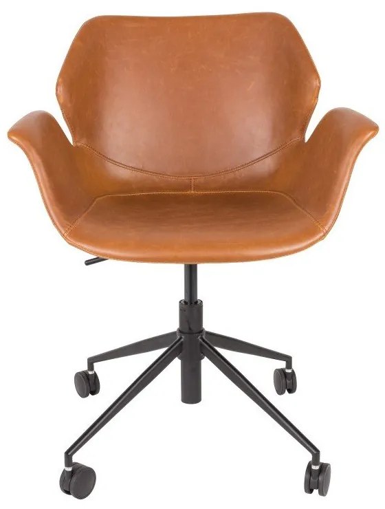 Кафяв офис стол Офис стол Nikki - Zuiver