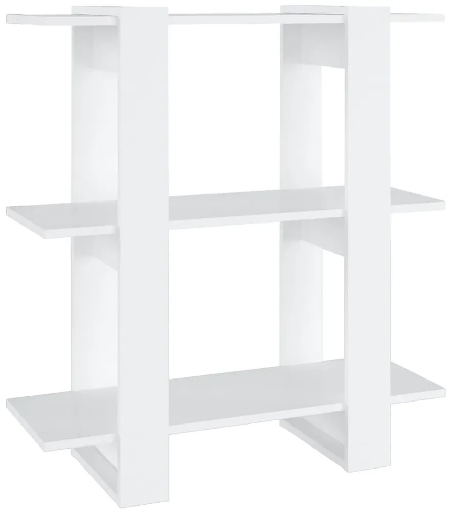 811583 vidaXL Библиотека/разделител за стая, бяла, 80x30x87 см