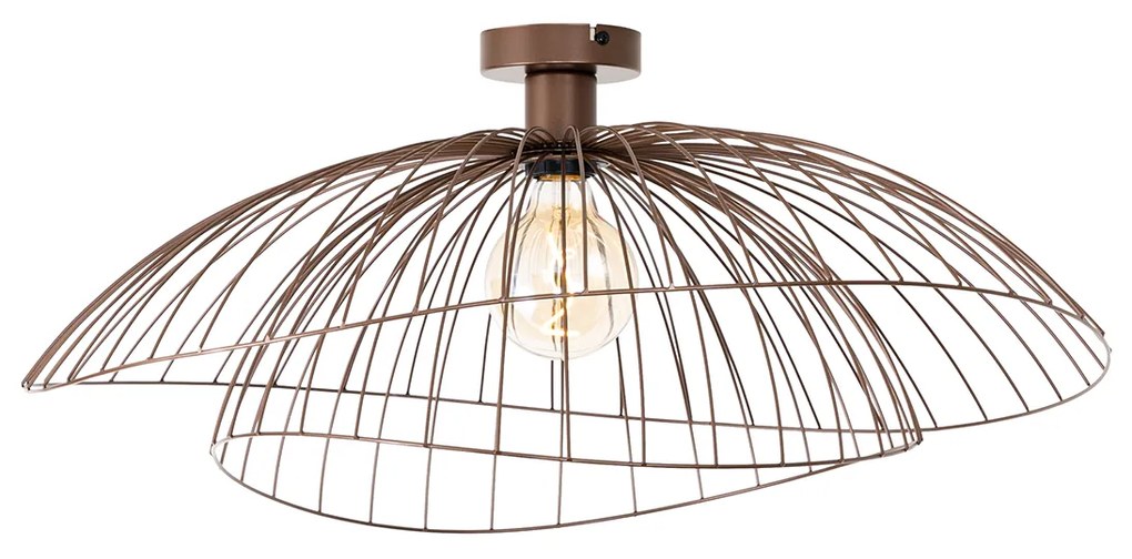 Смарт плафон бронз с двоен абажур 45 см вкл. WiFi G95 - Pua