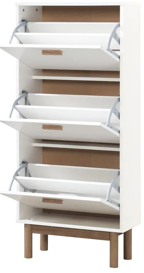 Бяла накланяща се стойка за обувки Melanie – Støraa