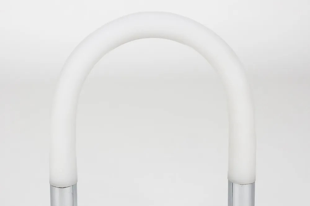 Метална LED затъмняваща се настолна лампа в сребрист цвят (височина 36 cm) Arch – Zuiver
