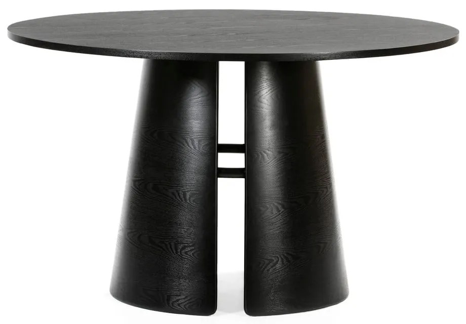 Черна кръгла маса за хранене , ø 137 cm Cep - Teulat