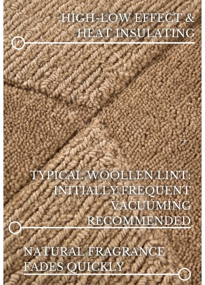 Бежова ръчно изработена вълнена пътека 80x250 cm Ursule – Villeroy&Boch