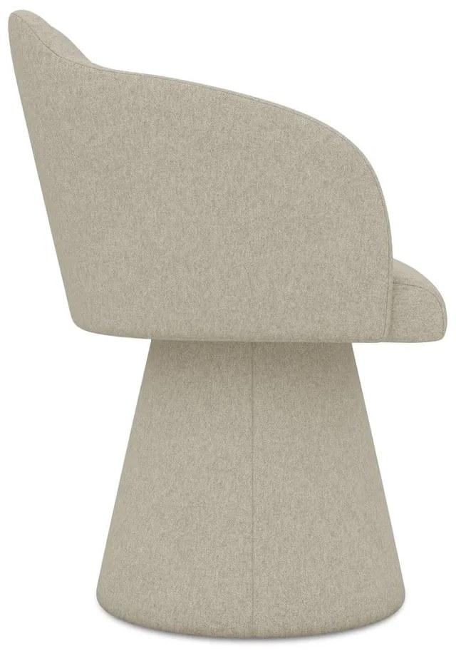 Бежов тапициран трапезен стол Kanoa – Makamii