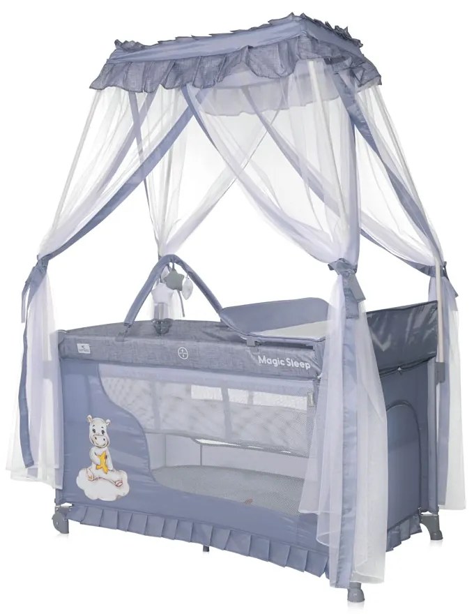LORELLI Classic Кошара на 2 нива MAGIC SLEEP COOL GREY HIPPO