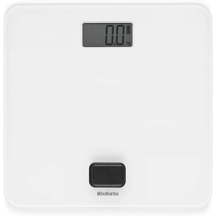 Кантар Brabantia ReNew 1004189, Работа без батерии, До 150 кг, LCD дисплей, Бял