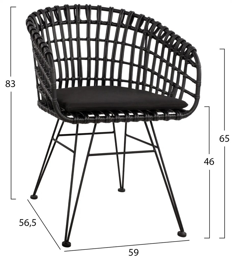 Кресло Алегра HM5456.02 черен цвят