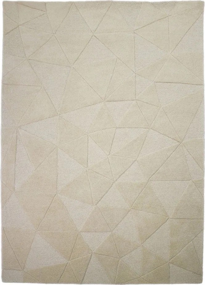 Бежов ръчно изработен вълнен килим 160x230 cm Shard – Flair Rugs