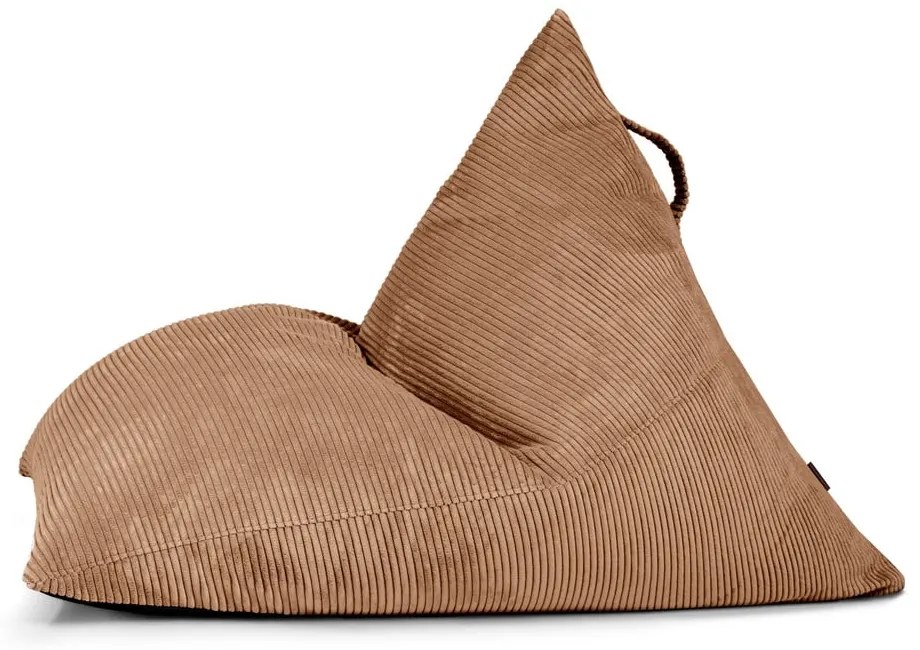 Кафяв пуф от рипсено кадифе Razz – SLOWDOWN