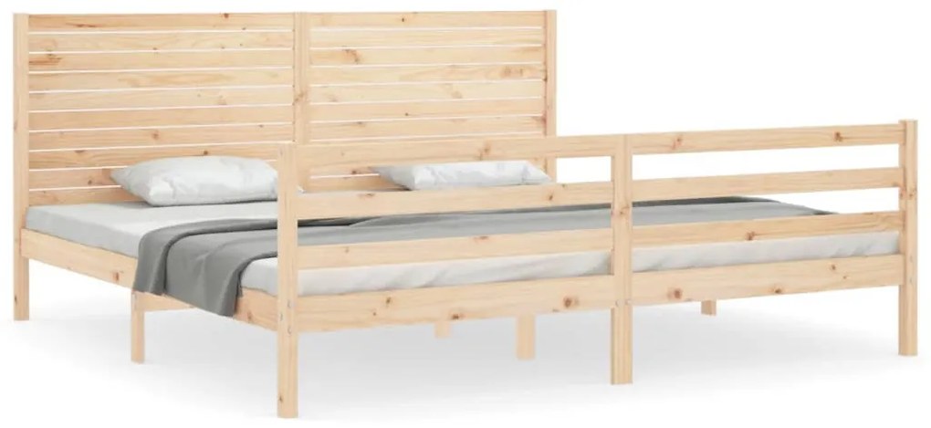 3195041 vidaXL Рамка за легло с табла Super King Size дърво масив