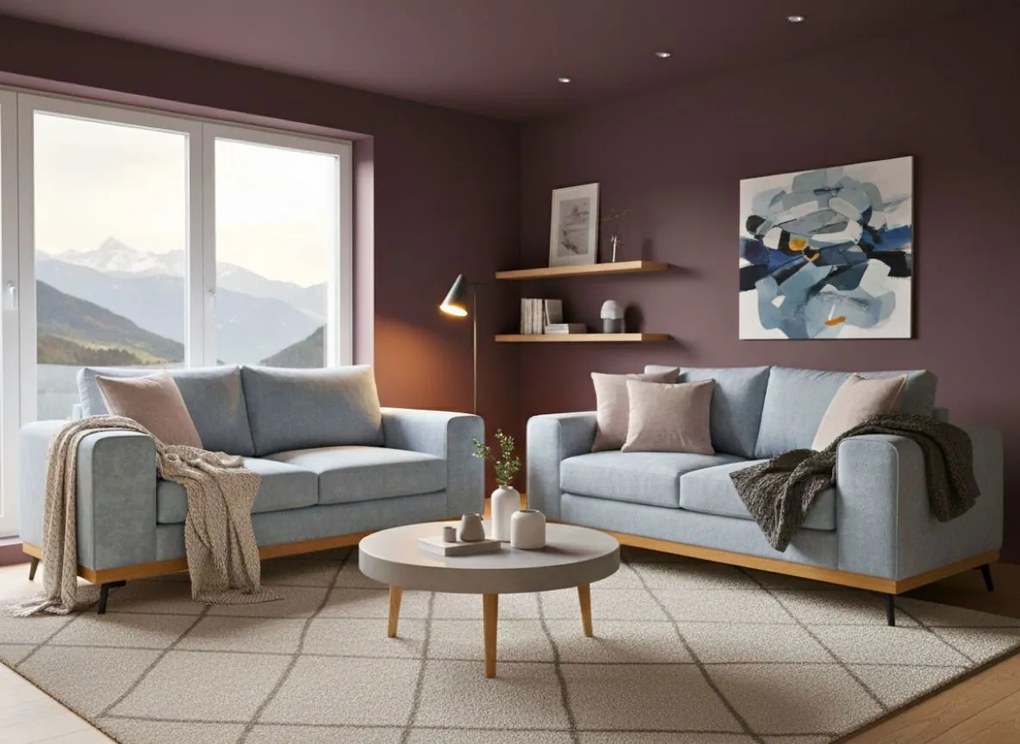 Двуместен диван Dysine-Сиел