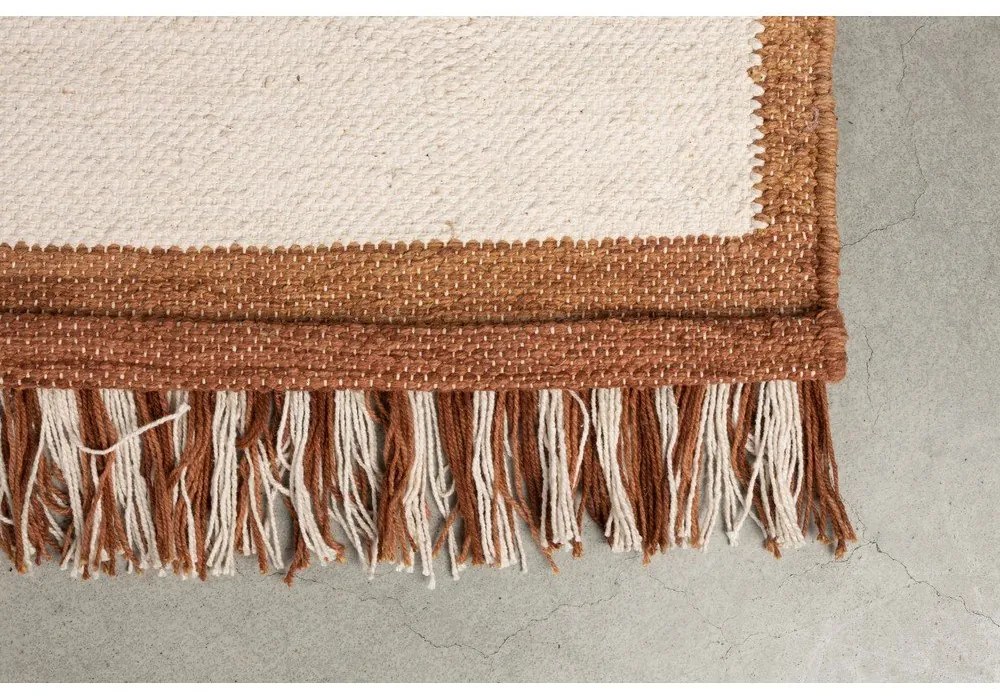 Теракотен памучен килим 200x300 cm Gambit – Dutchbone