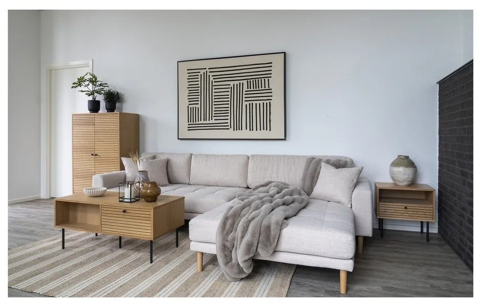 Странична масичка с дъбов плот 40x50 cm Kyoto – House Nordic