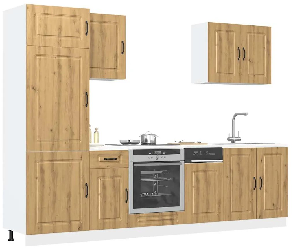 3314770 vidaXL Комплект кухненски шкафове от 7 части Kalmar, инженерно дърво