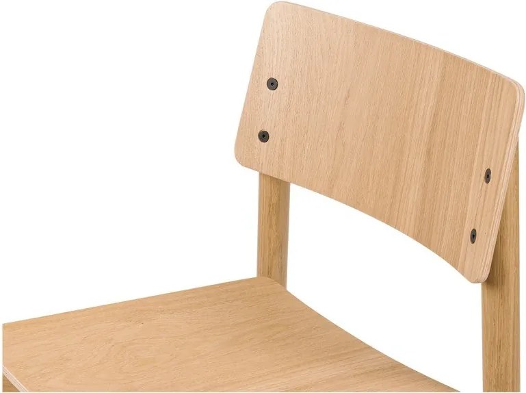 Трапезен стол за подреждане от декор от дъб в естествен цвят Wem – noo.ma