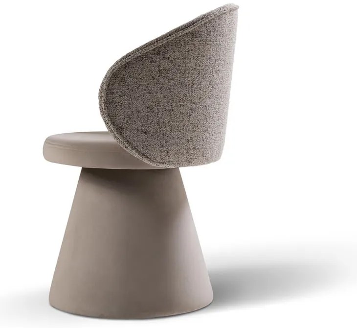 Бежово кадифено кресло Inez – Micadoni