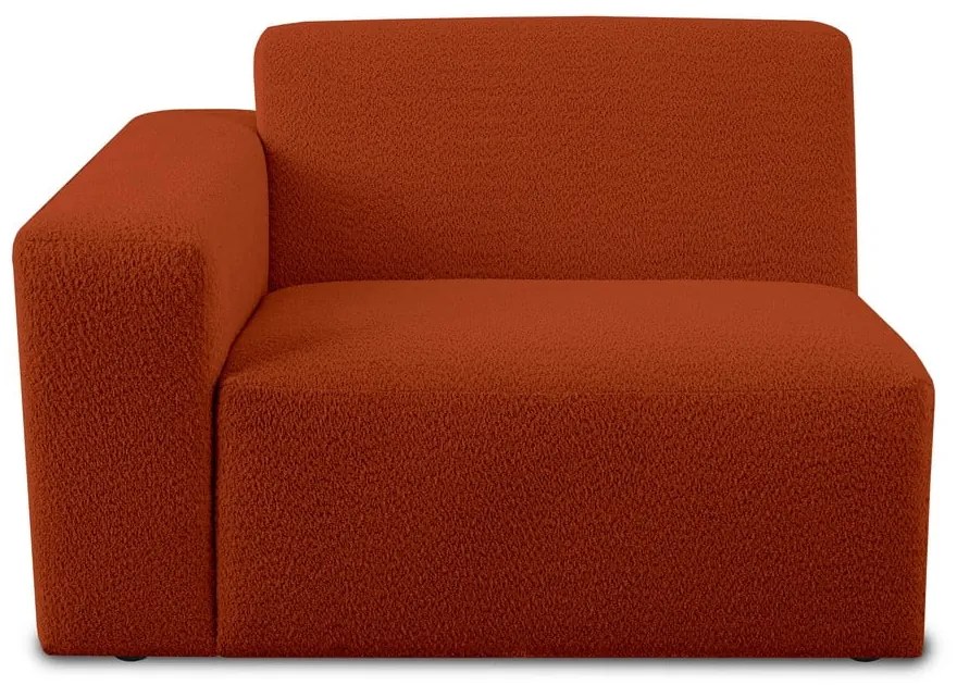 Модулен диван от букле в тухлен цвят (ляв ъгъл) Roxy – Scandic