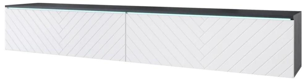 ТВ шкаф  MENDES D 4, 180x30x33, matera/jodelka, с LED осветление