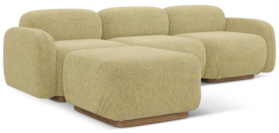 Жълт модулен ъглов диван (променлив) Ailani – Makamii