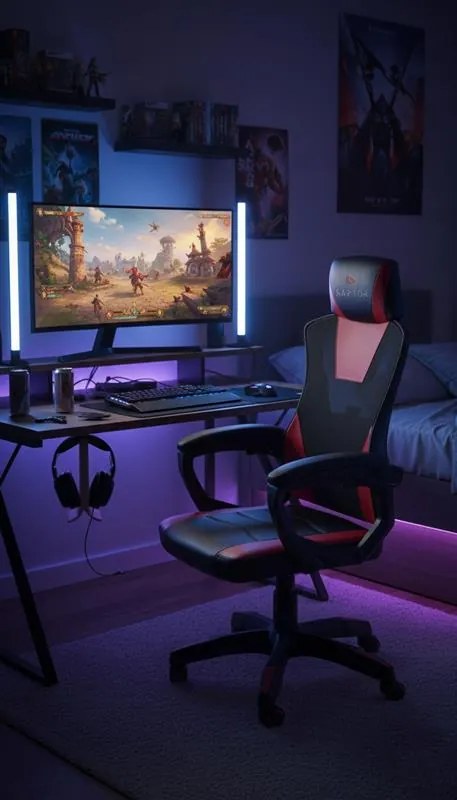 Игрален стол Raptor Ace-червено