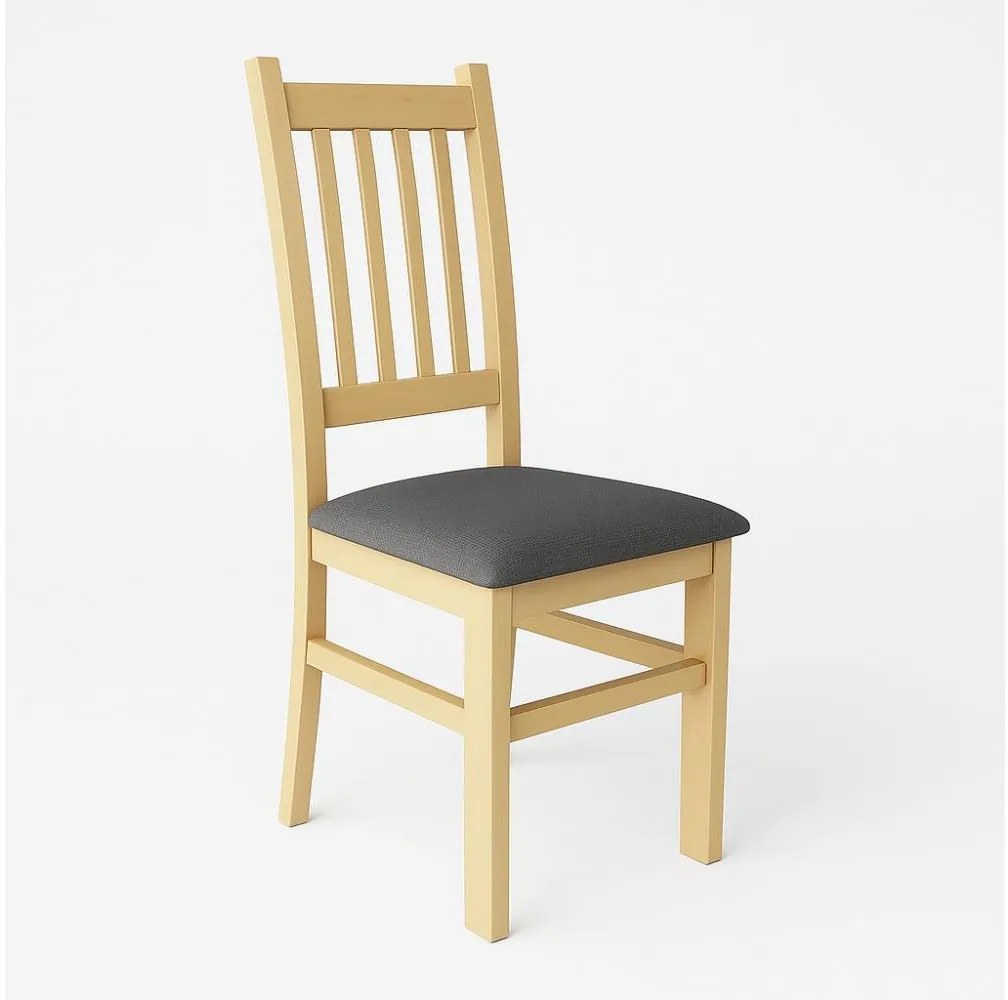 Трапезен стол SIMON дъб/тъмносив