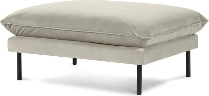 Бежов кадифен отоман, 100 x 80 cm Vienna - Cosmopolitan Design