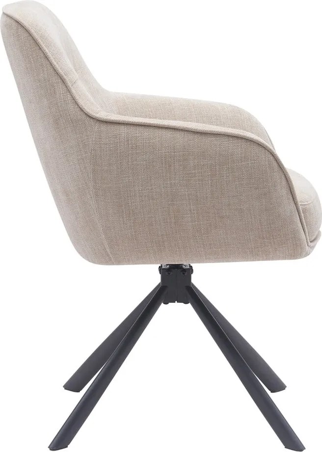 Кремави тапицирани трапезни столове в комплект 2 бр. Avola – Unique Furniture