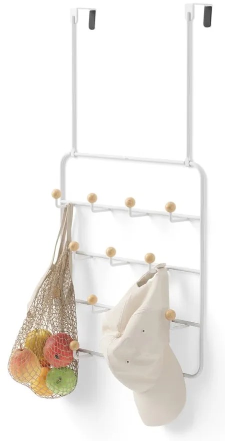 Бяла метална закачалка за врата 36 cm Estique - Umbra