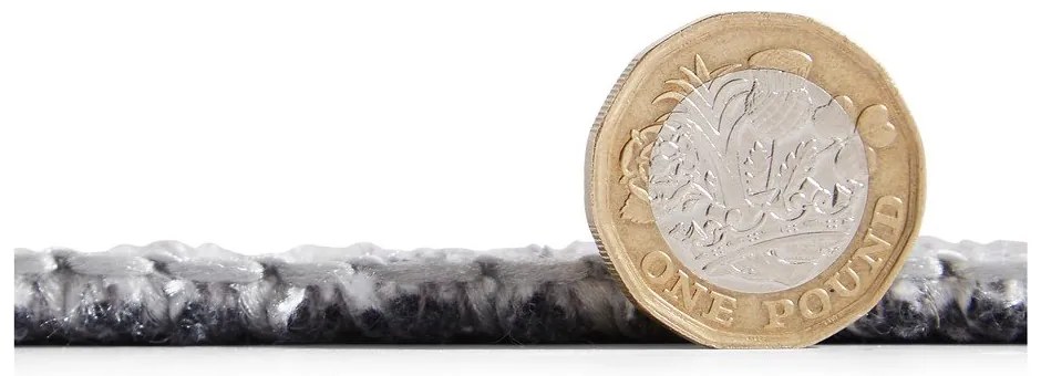 Светлосив килим със смес от памук подходящ за пране 122x170 cm Whisper – Think Rugs