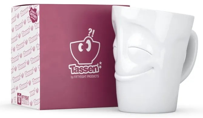 Бяла порцеланова чаша с дръжка , обем 350 ml - 58products