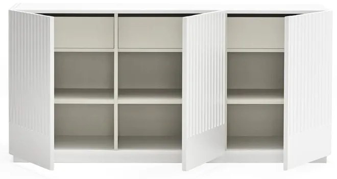 Бял скрин с чекмеджета , ширина 150 cm Doric - Teulat