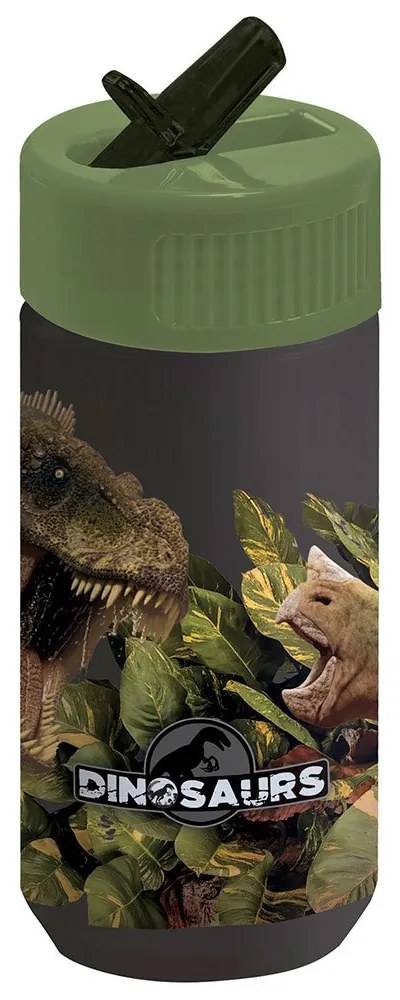 Derform - Бутилка със сламка 330 мл DINOSAUR 18