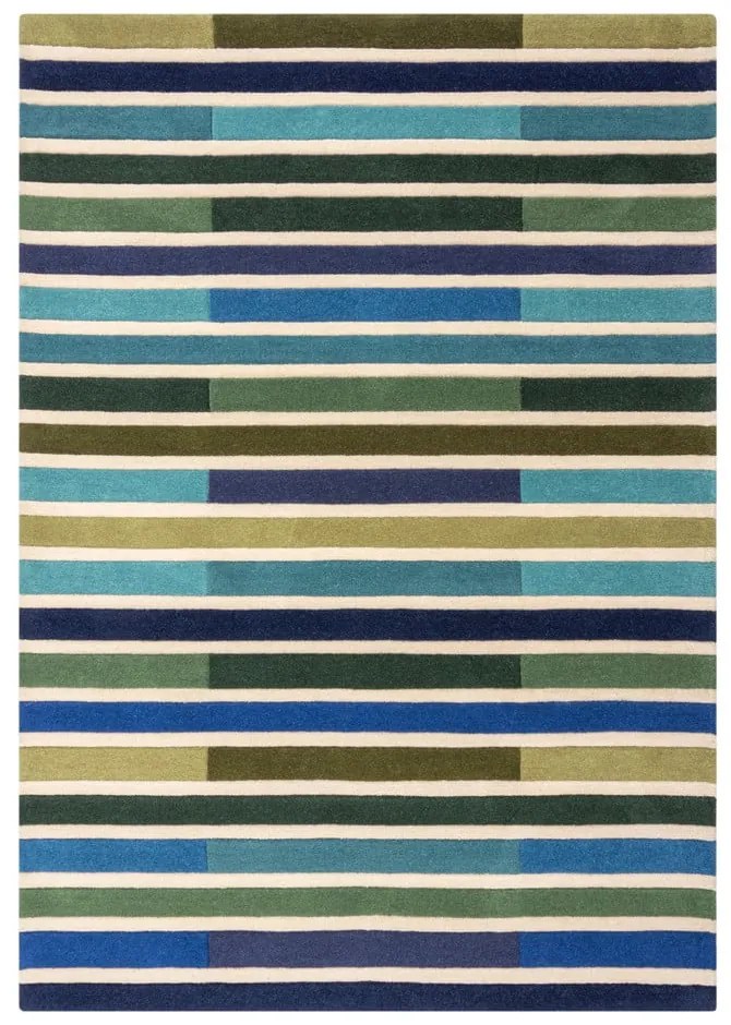 Зелен вълнен килим 230x160 cm Piano - Flair Rugs