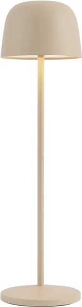 Настолна лампа бежова с включен LED акумулатор със станция за зареждане IP65 - Raika