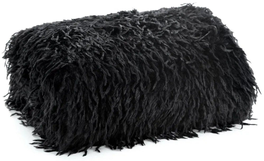 Пухкаво одеяло с подплата от полар - черно Ширина: 130 см | Дължина: 170 см