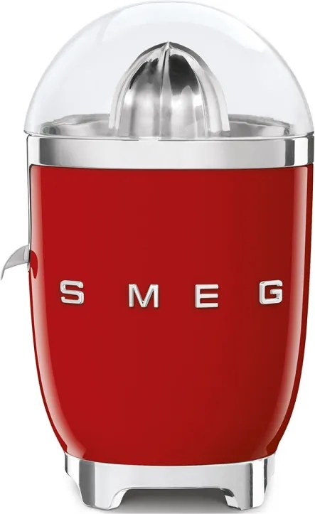 Електрическа цитрус преса Smeg CJF11RDEU, 70 W, Антикапкова система, Противоплъзгаща се основа, Червен