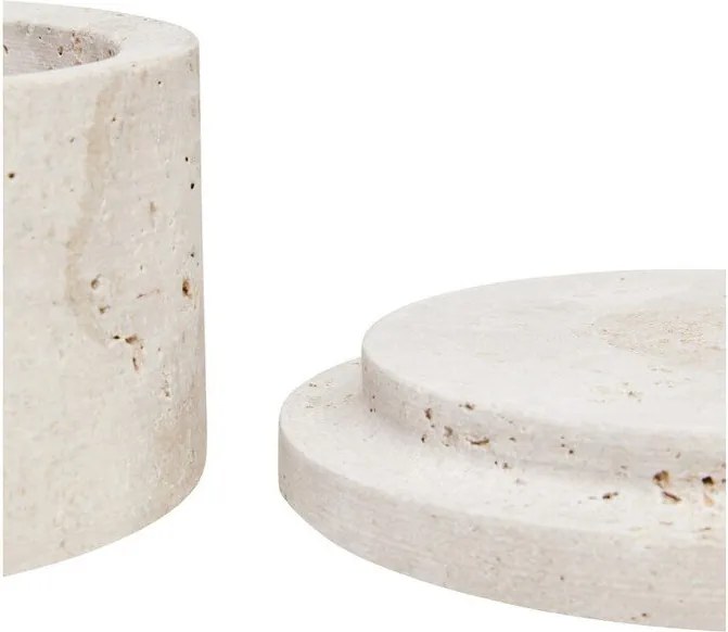 Декоративна каменна кутия за съхранение в естествен цвят ø 14x8 cm Tibor – Premier Housewares