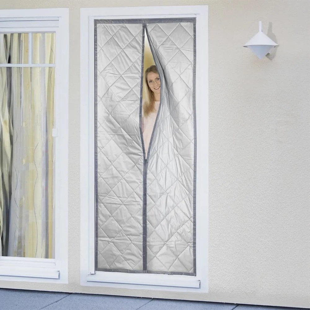 Термозавеса за врата в сиво-сребристо 90x200 cm - Maximex