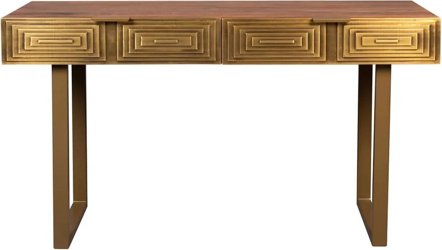 Конзолна маса с плот от мангово дърво, дължина 140 cm Volan - Dutchbone