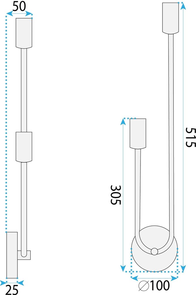 Лампа APP1148-2W gold